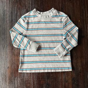 Old Navy Gray Striped Long Sleeve Tee